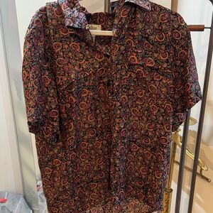 Vintage  Paisley Silk Shirt
